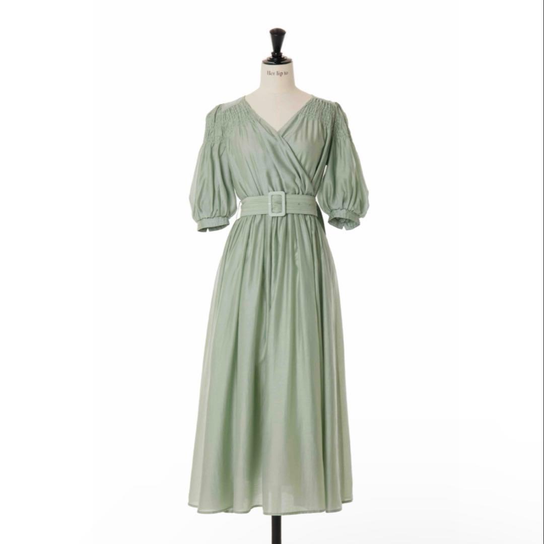 ワンピース herlipto Airy Volume Sleeve Dress