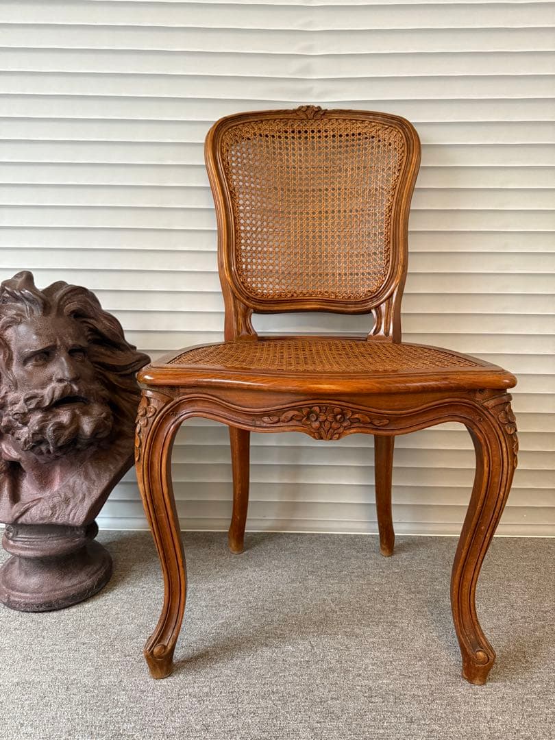 【2脚★刻印アリ】フランス アンティークチェア ダイニングチェア