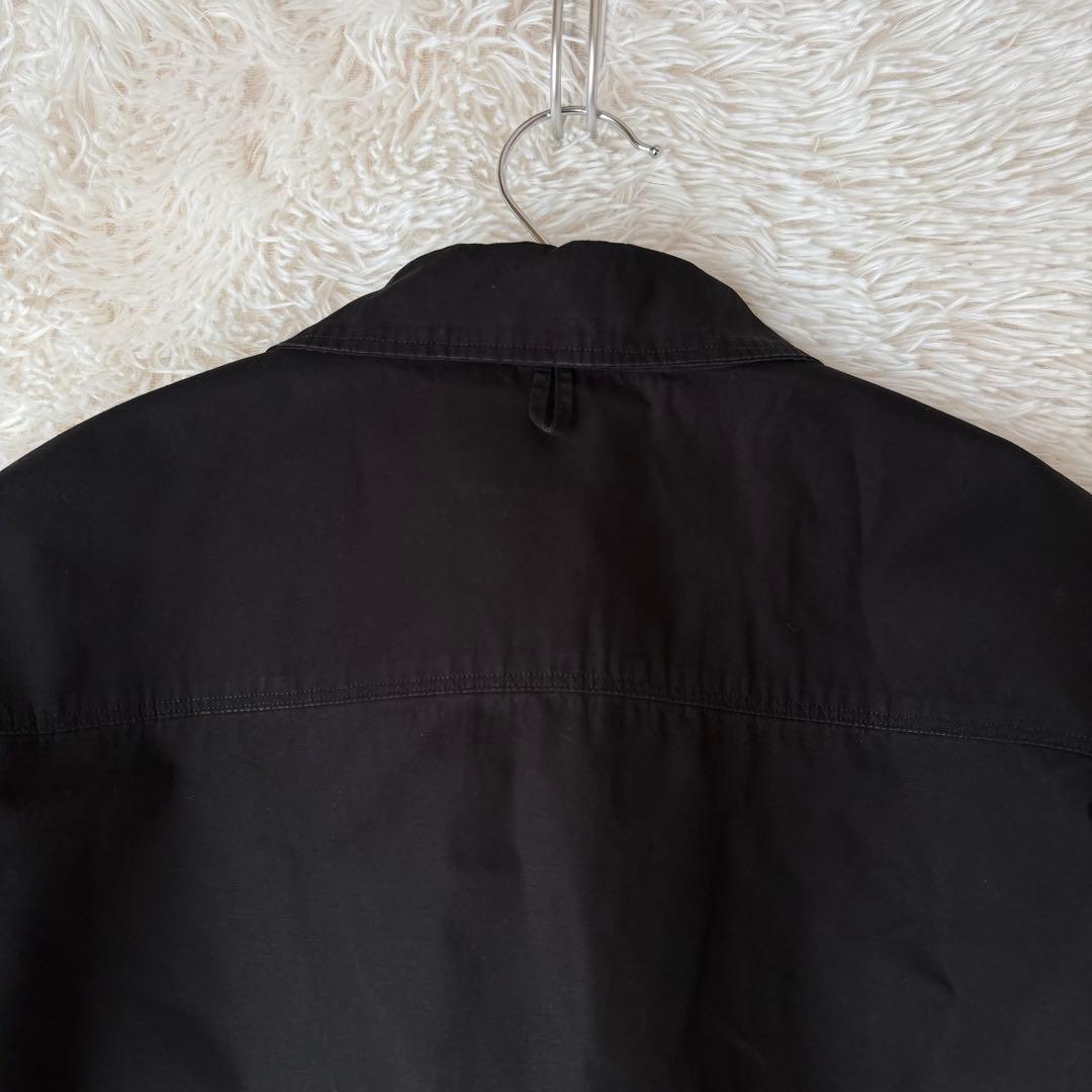 ORGUEIL日本製アメカジ黒ワークシャツ42XL相当ビッグサイズコットン人気大