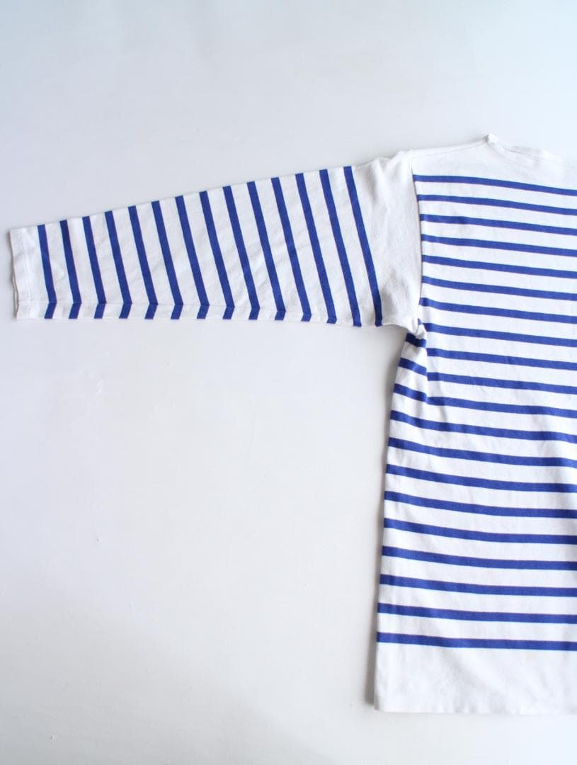 90s　フランス海軍　ボーダーバスクシャツ ナヴァル　NAVAL【GG0042