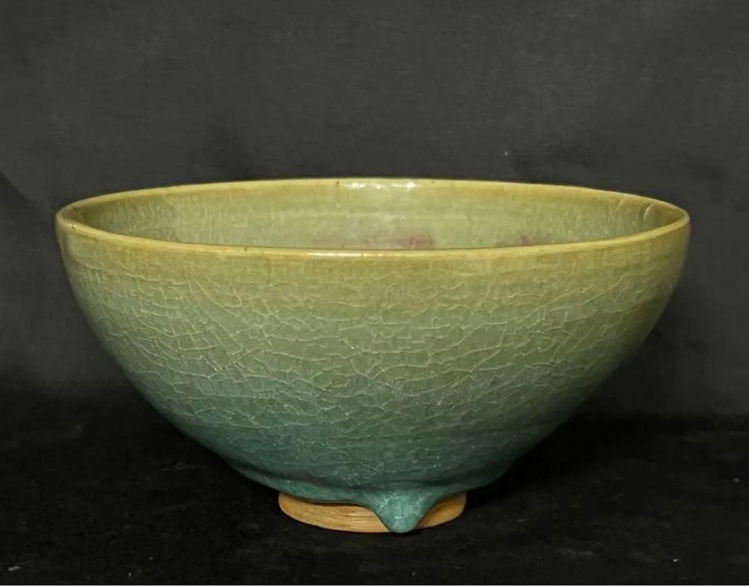 中国古美術　宋時代鈞窯釉茶碗　XG2-88