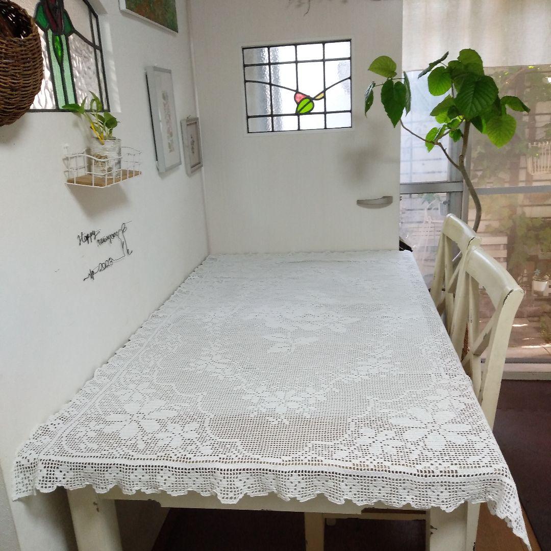 レース編みテーブルクロス ニャンコ