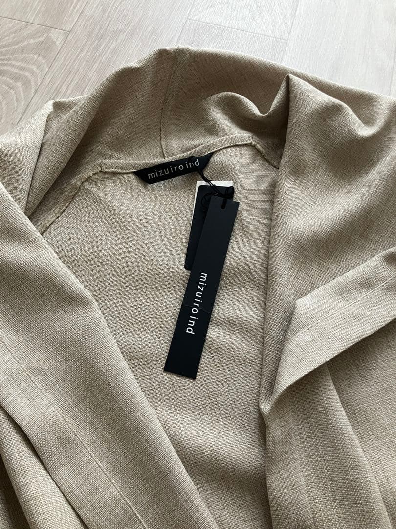 【新品】mizuiroind ミズイロインド ドレープロングカーディガン