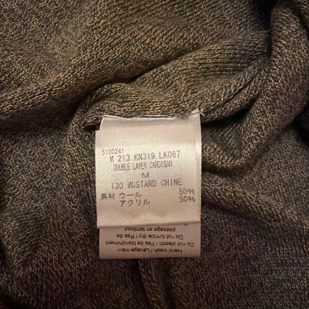 LEMAIRE Mサイズ グレー系カーディガン