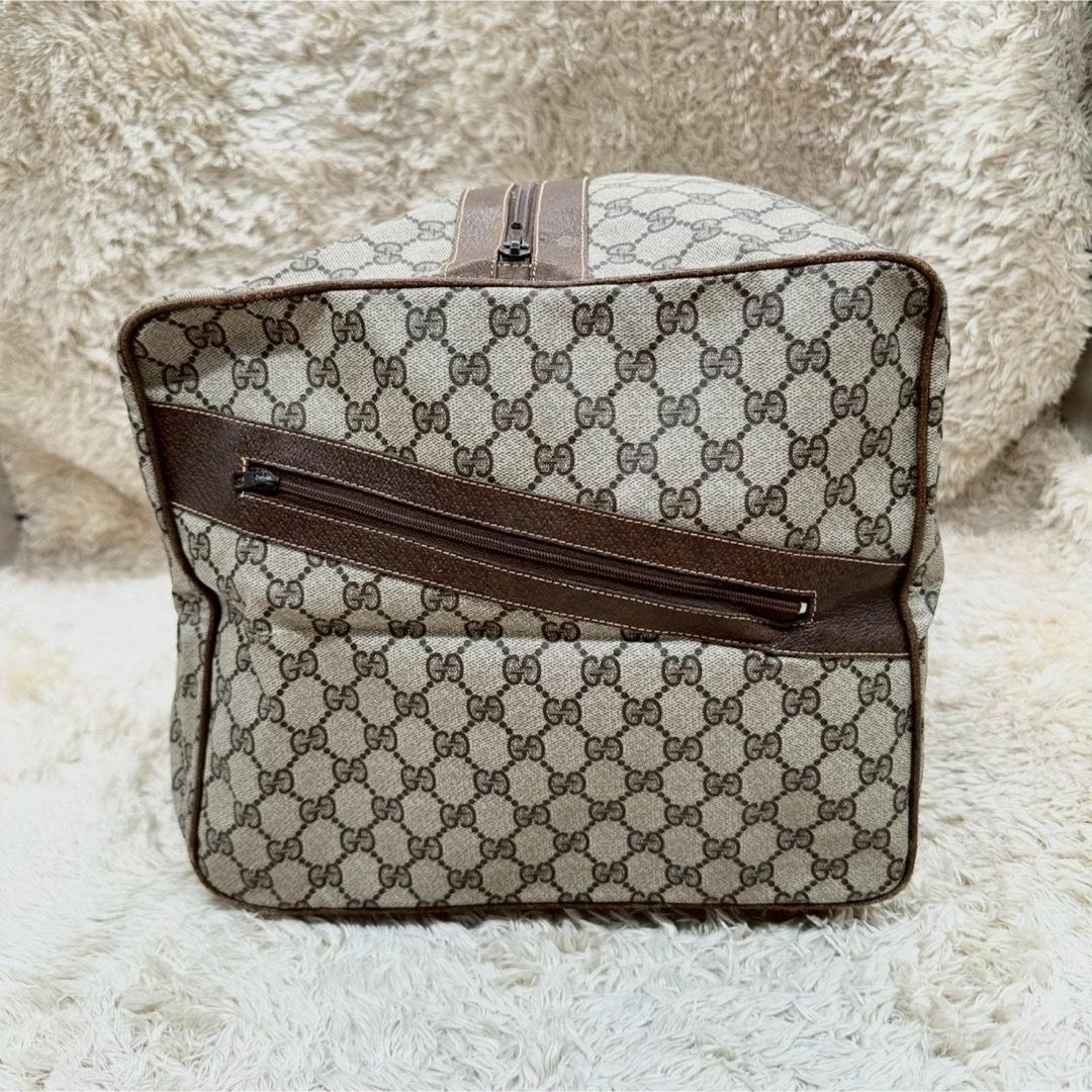 【美品】グッチ ボストンバッグ ベージュ スプリーム GG柄 シェリーライン