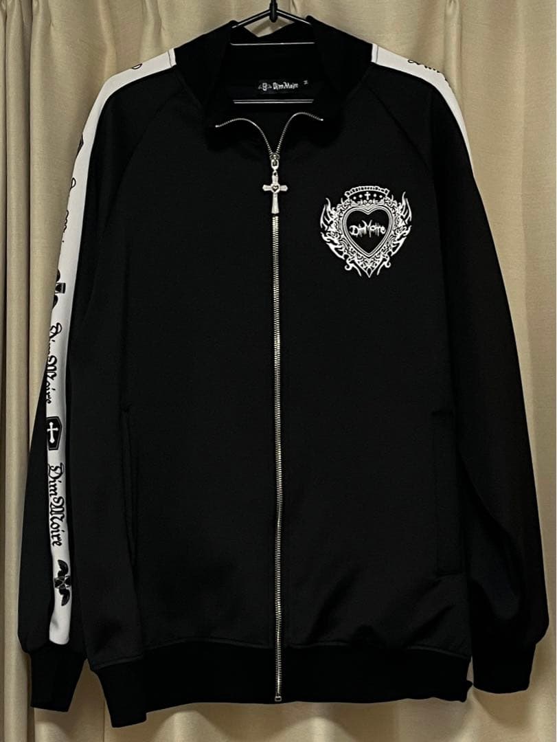 DimMoire ディムモアール ロゴプリント ジャージ トップス　BLACK