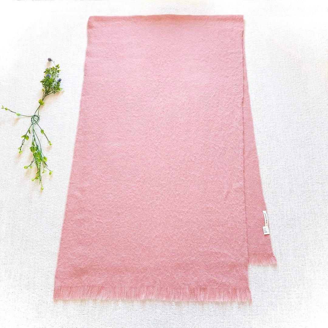 【美品】アソースメレ　アルパカ100% 大判ストール　軽量　フリンジ