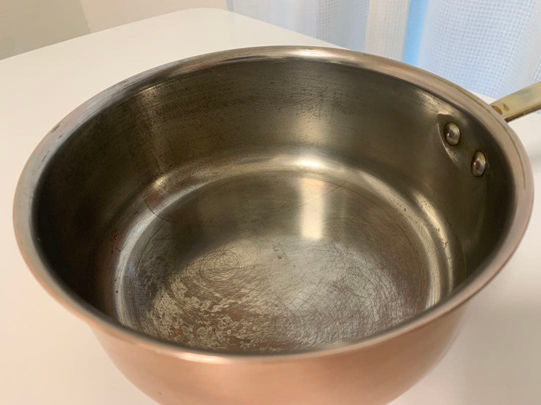 銅製片手鍋 内径19cm イギリス製　アンティーク