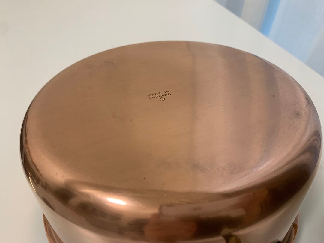 銅製片手鍋 内径19cm イギリス製　アンティーク