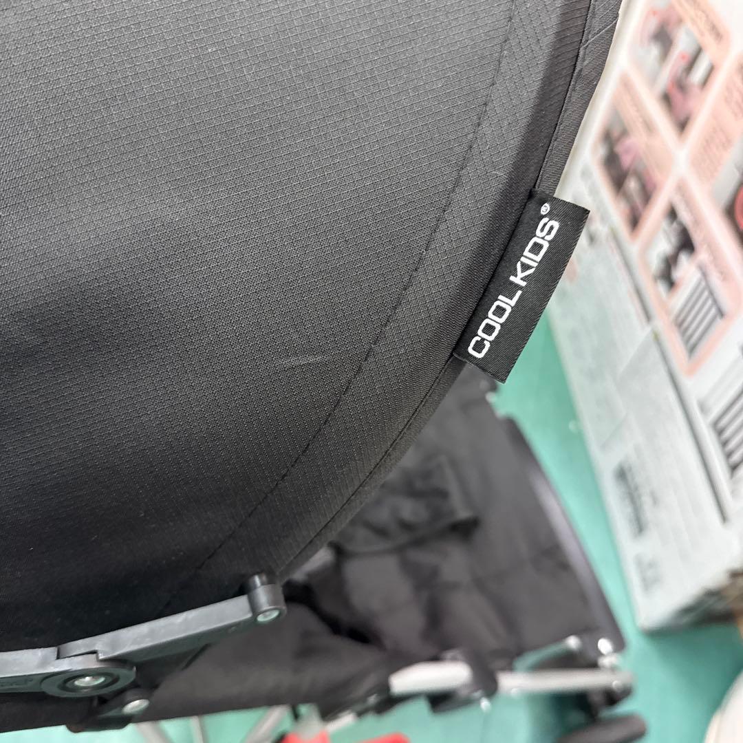 Coolkids クールキッズ　二人ベビーカー　バギー　コンパクト　ブラック