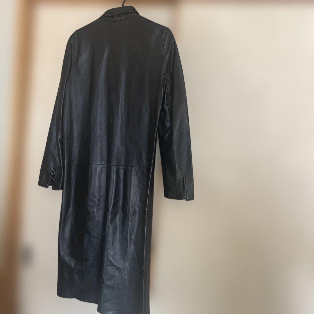 LOEWE ブラックレザー　ワンピース