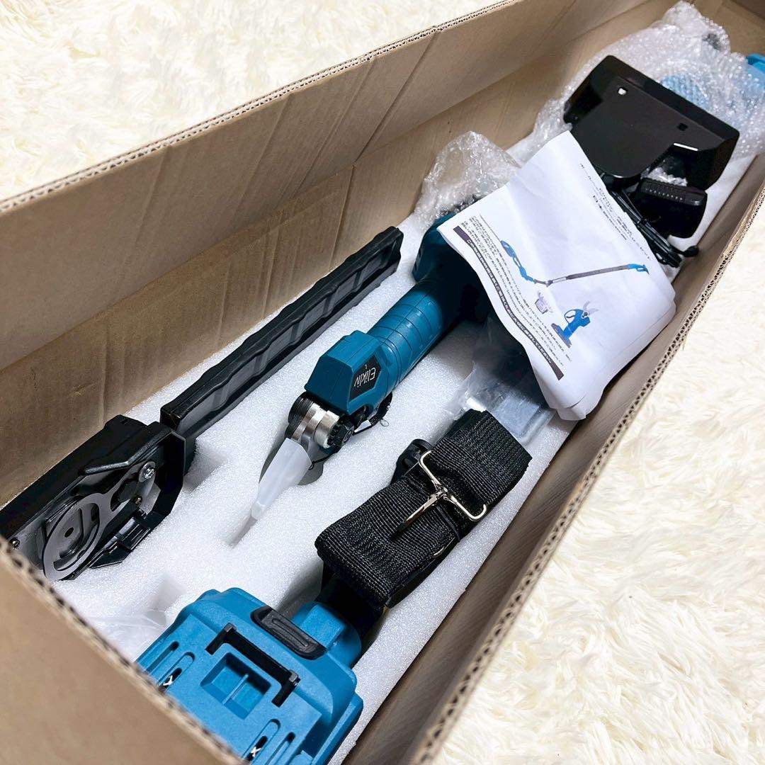 新品⭐️高枝切りバサミ トリマー 剪定ばさみ 芝生バリカン 充電式 手持ち 多機能