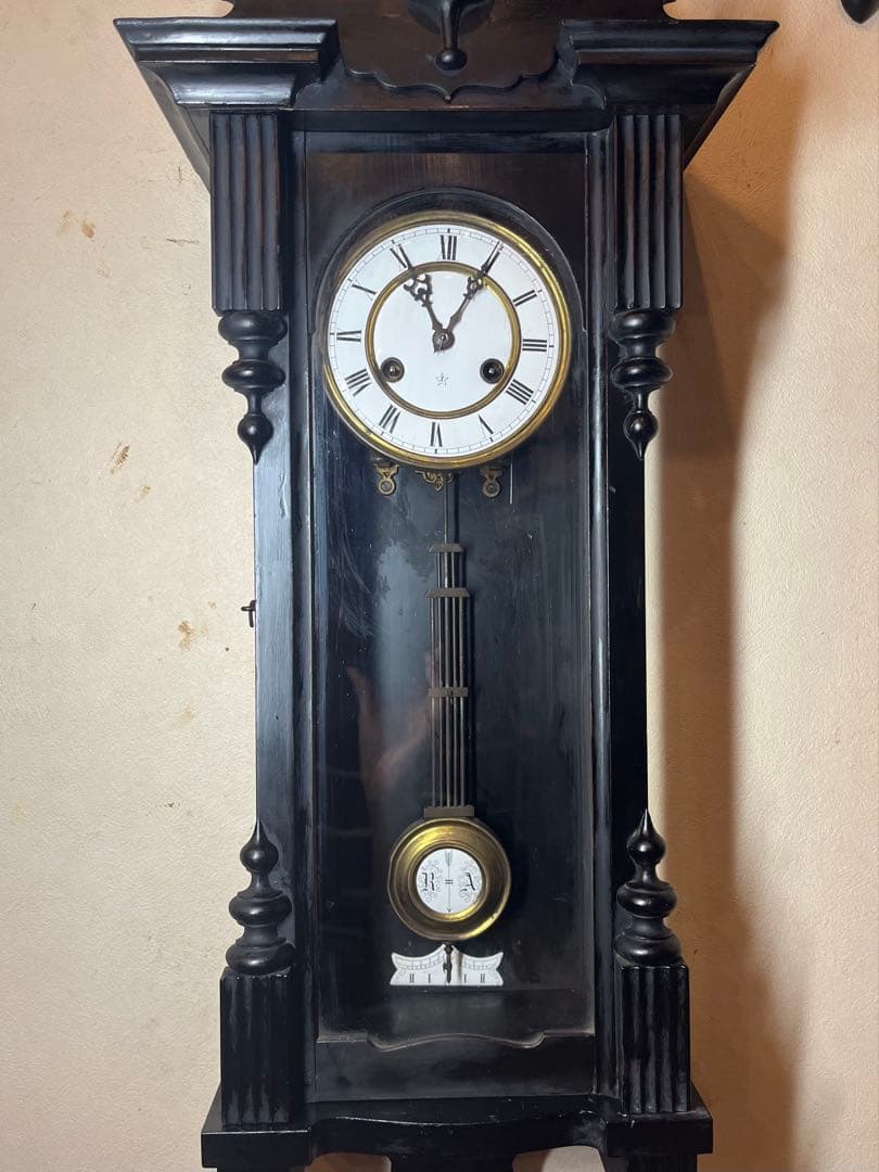 ユンハンス　柱時計　古時計　振り子　レトロ　ゼンマイ　ボンボン　精工舎