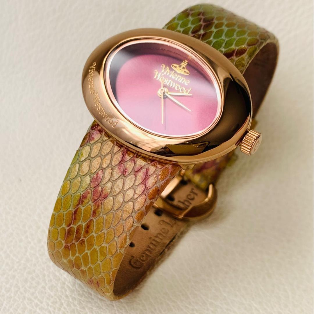稼働品 ヴィヴィアンウエストウッド 腕時計 オーバル スネーク VV014