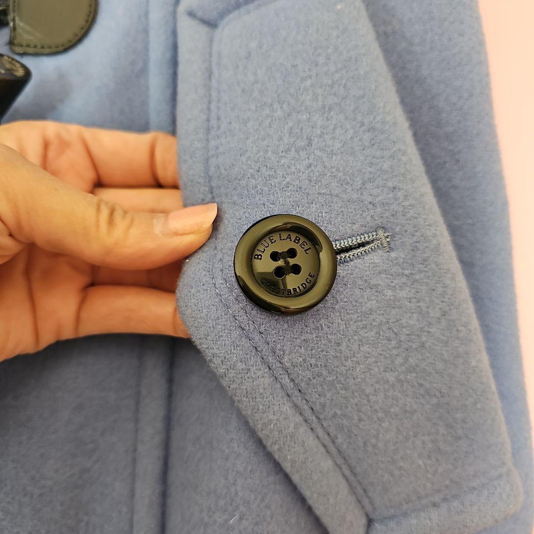 極美品　ブルーレーベルクレストブリッジ　ブルー　ダッフル38