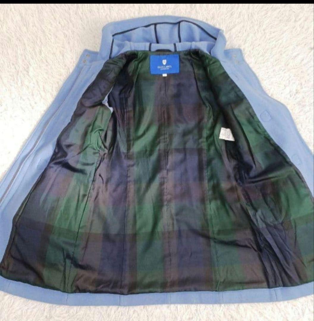 極美品　ブルーレーベルクレストブリッジ　ブルー　ダッフル38