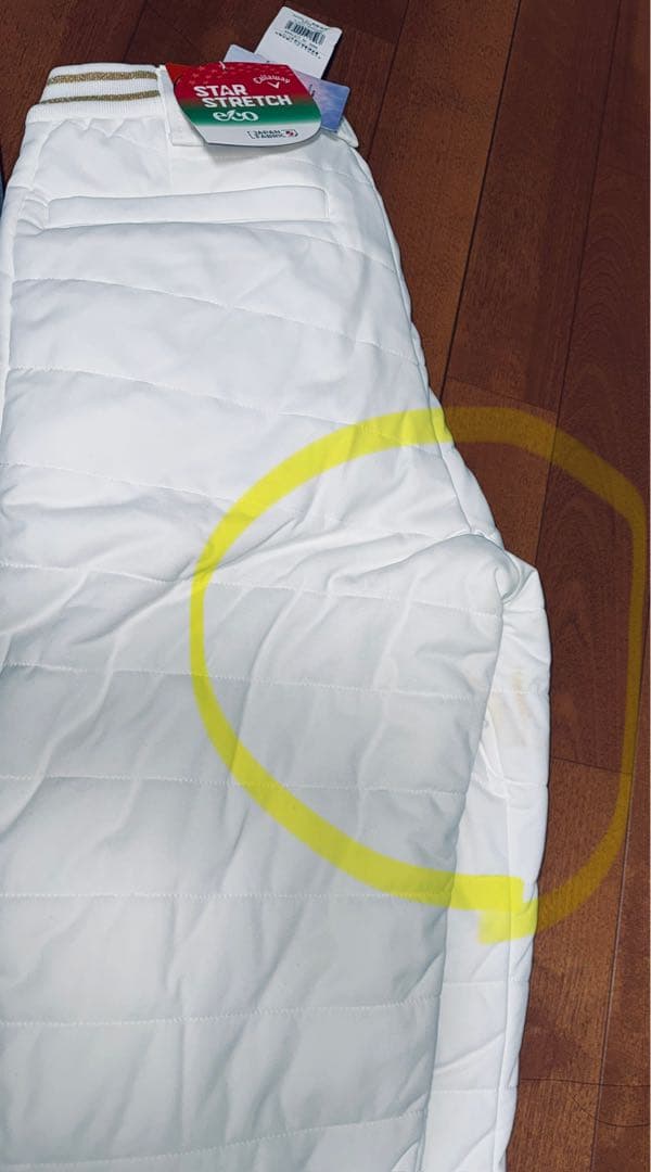 新品未使用 Callaway 防寒ゴルフパンツホワイト冬白キャロウェイ防風撥水