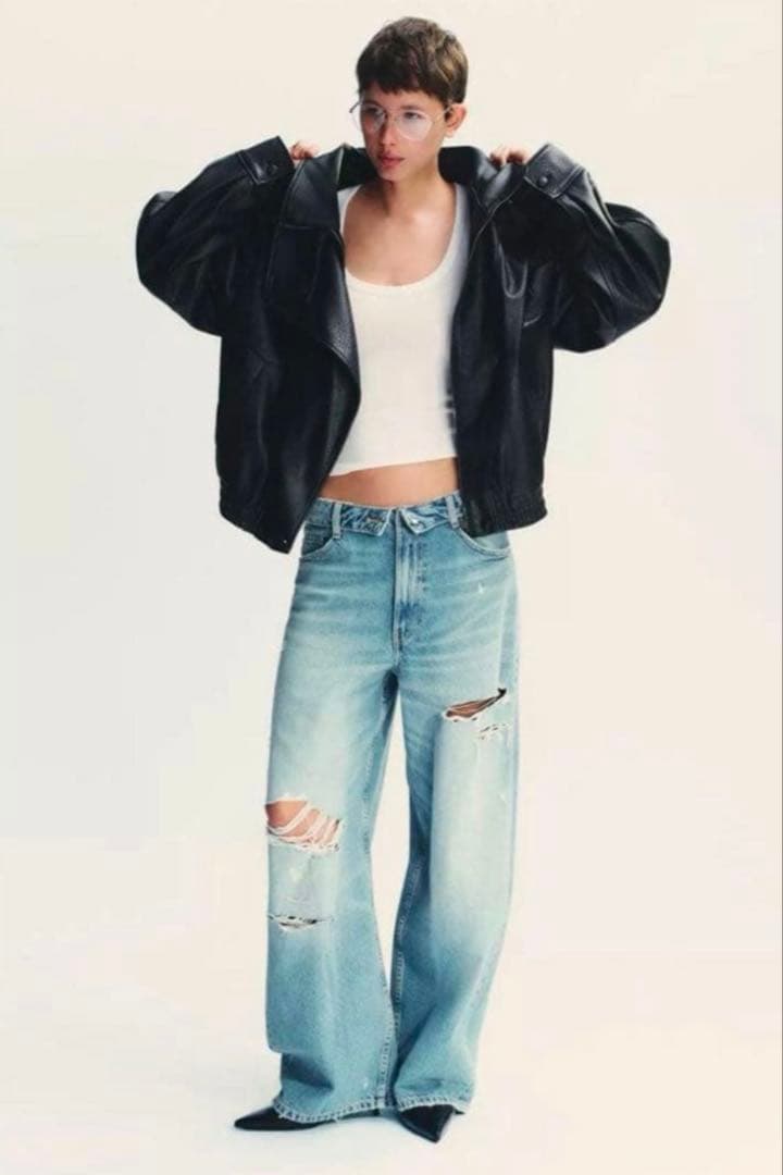 3日間限定出品！新品未使用タグ付き⭐︎ZARA ザラ⭐︎フェイクレザージャケット⭐︎S