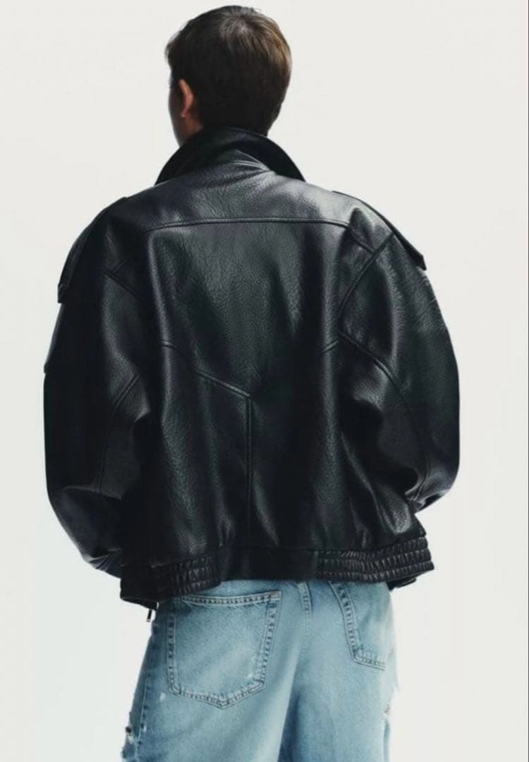 3日間限定出品！新品未使用タグ付き⭐︎ZARA ザラ⭐︎フェイクレザージャケット⭐︎S