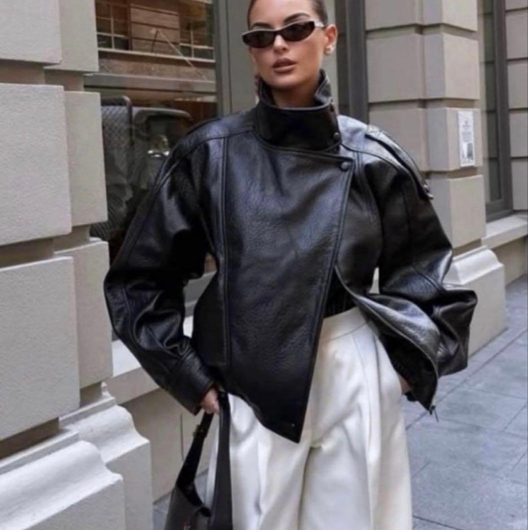 3日間限定出品！新品未使用タグ付き⭐︎ZARA ザラ⭐︎フェイクレザージャケット⭐︎S