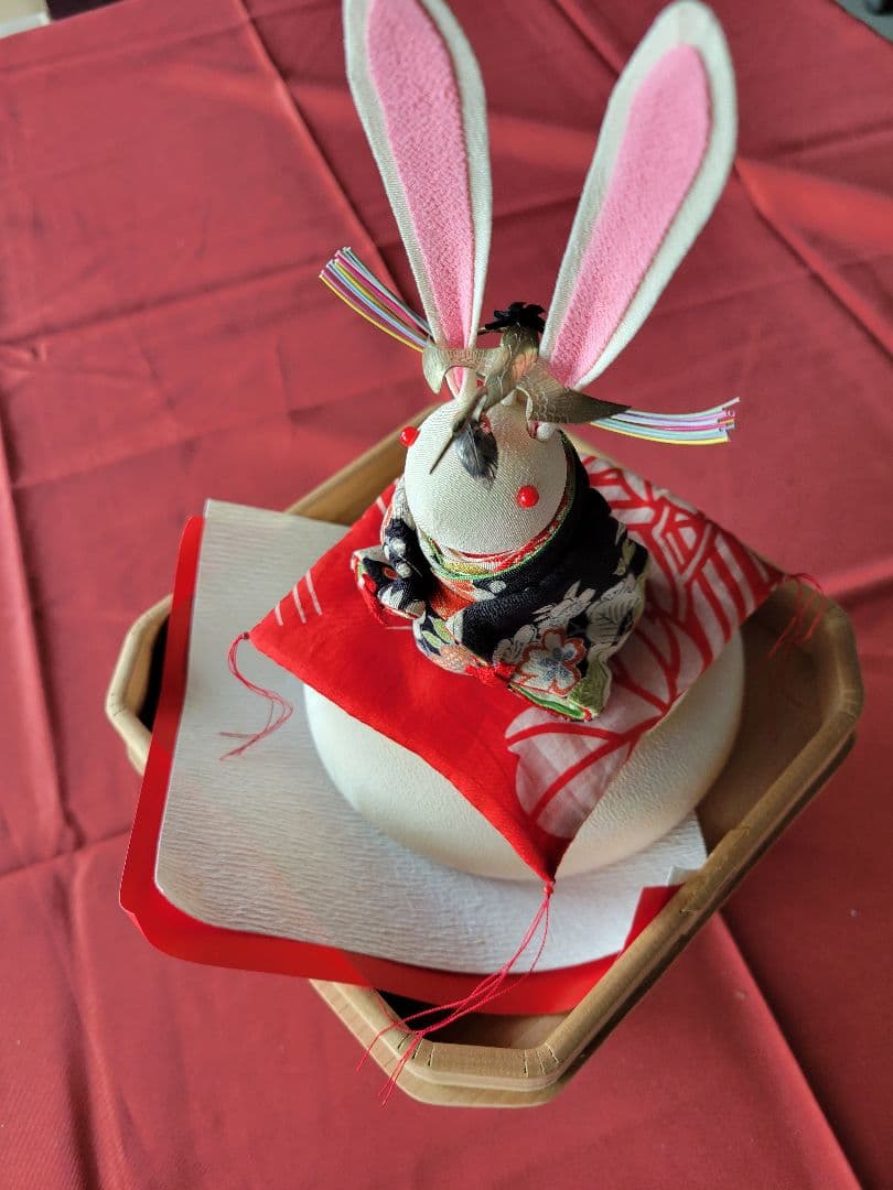 布細工兎雛　お正月飾り　お月見にも