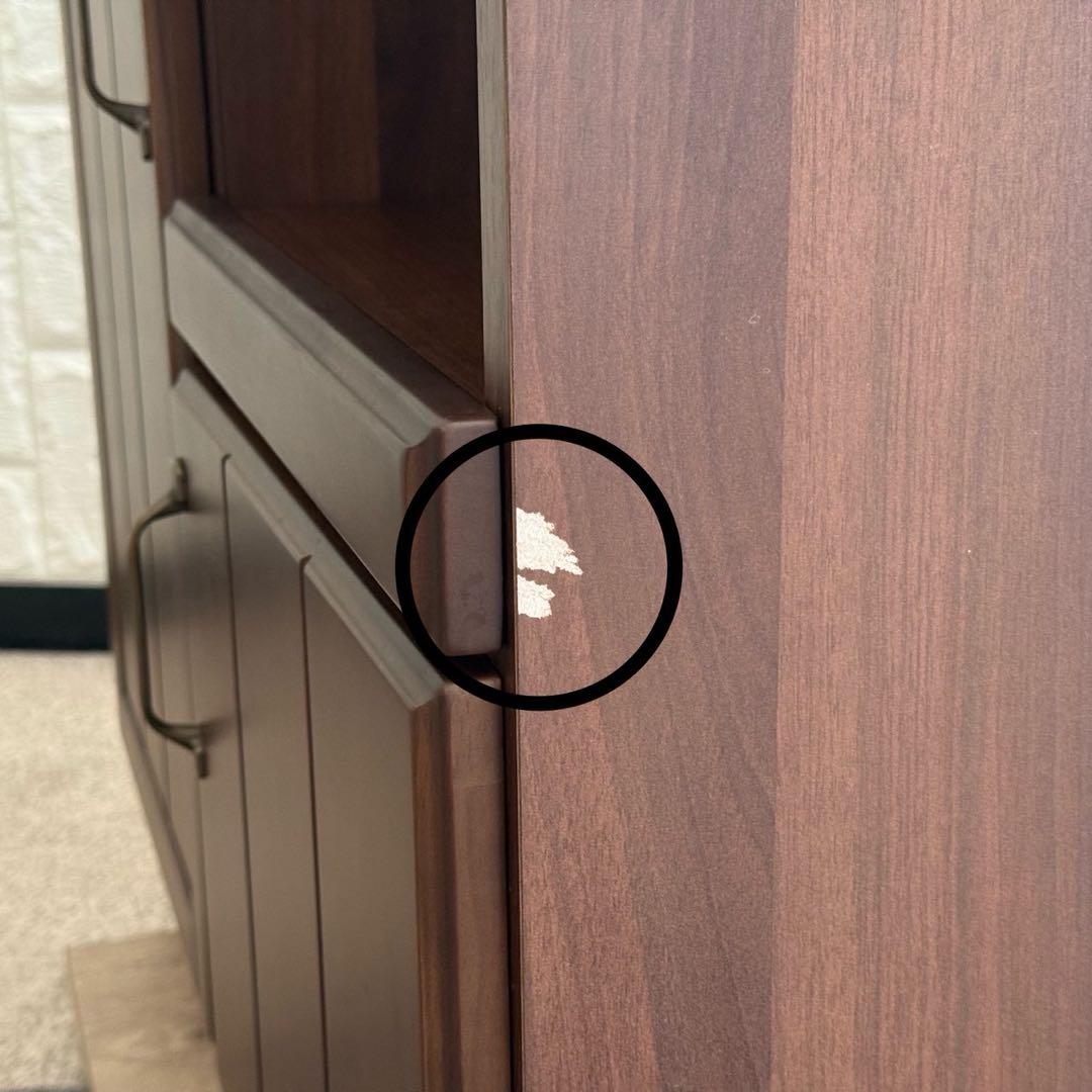 しゅう◎即購入歓迎✨ニトリ　キッチンボード　食器棚　ブラウン系　美品