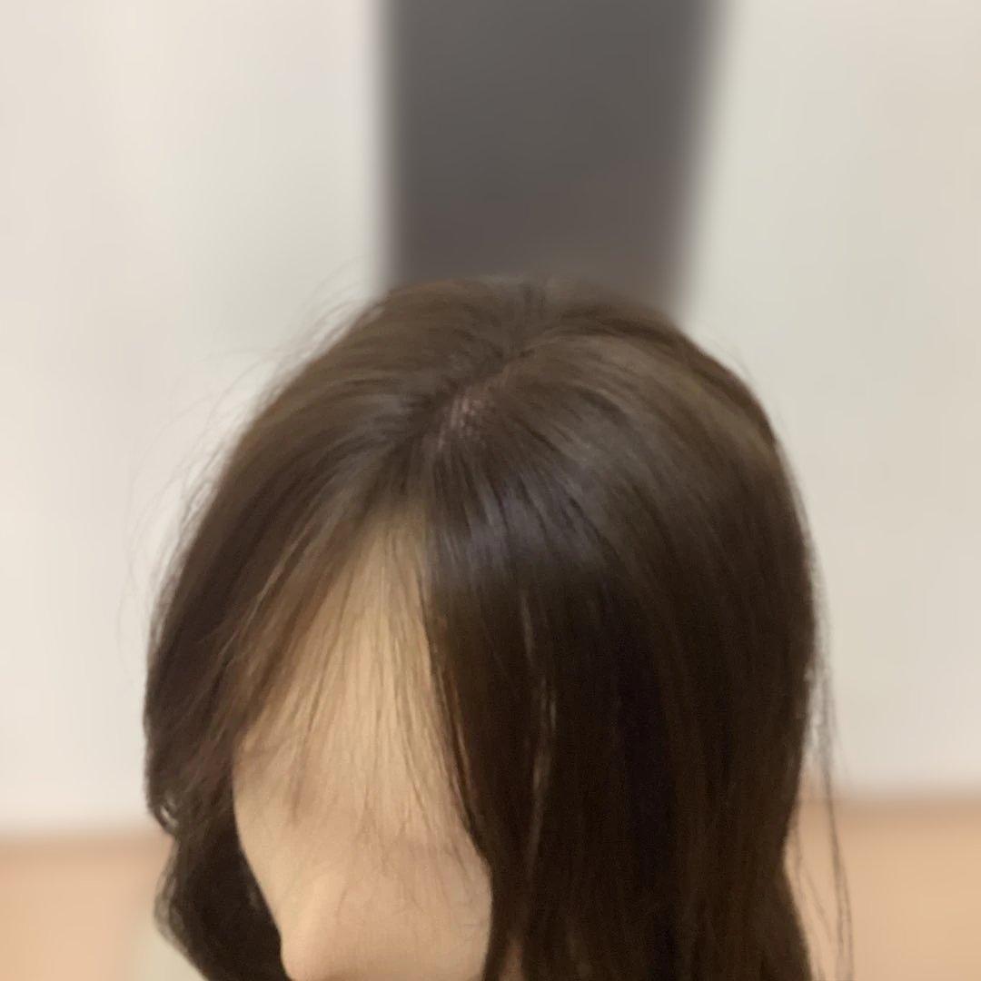 【未使用】ゆるウェーブ　ロングヘアピース　ブラウン
