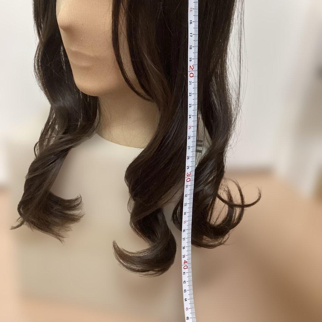 【未使用】ゆるウェーブ　ロングヘアピース　ブラウン