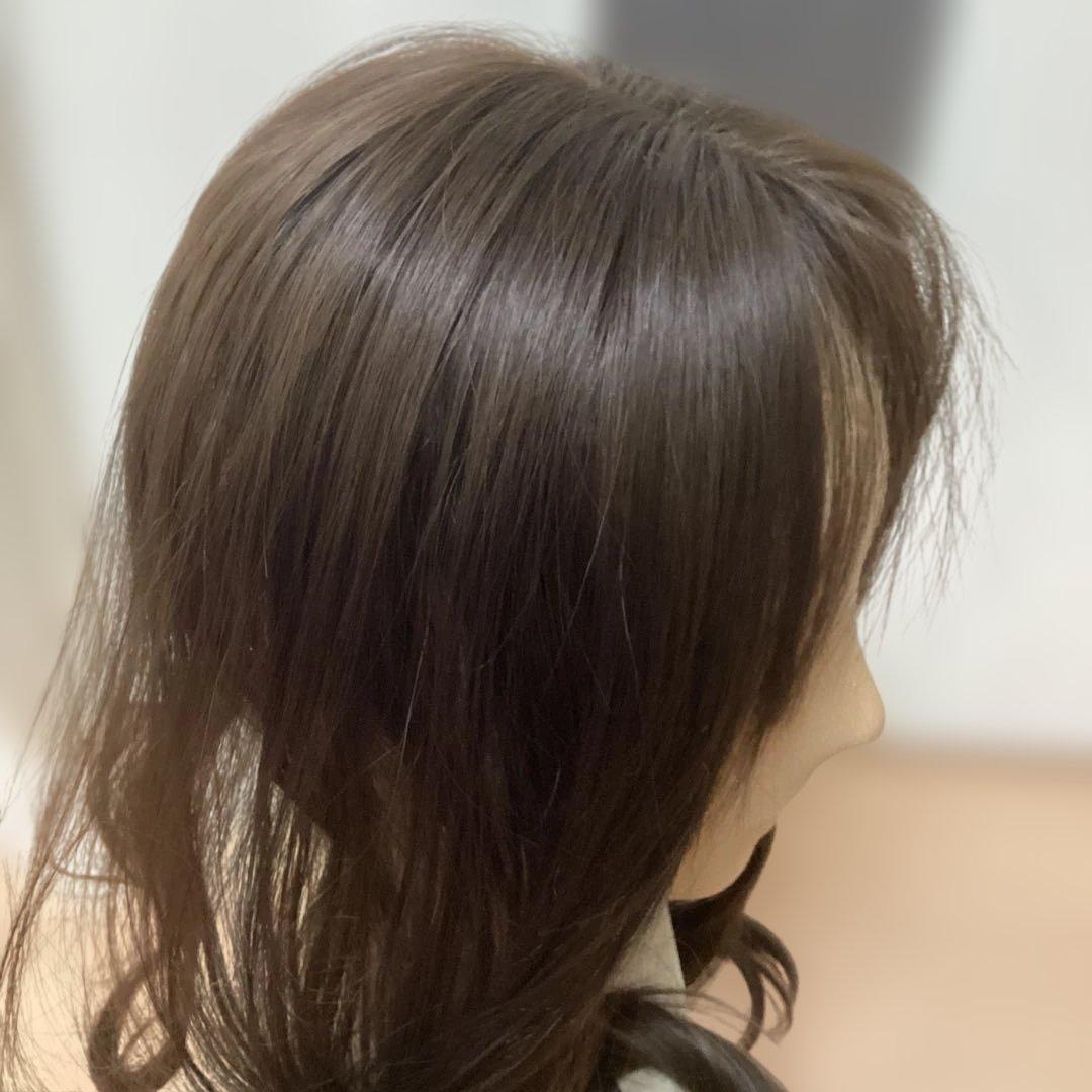 【未使用】ゆるウェーブ　ロングヘアピース　ブラウン