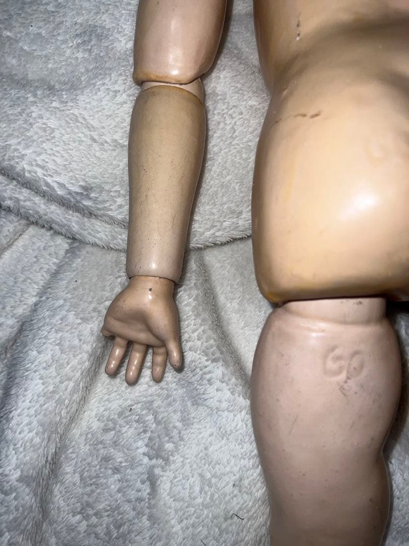 アンティークドール　ケストナー260ビスクドール　本物　女の子着せ替え美術芸術