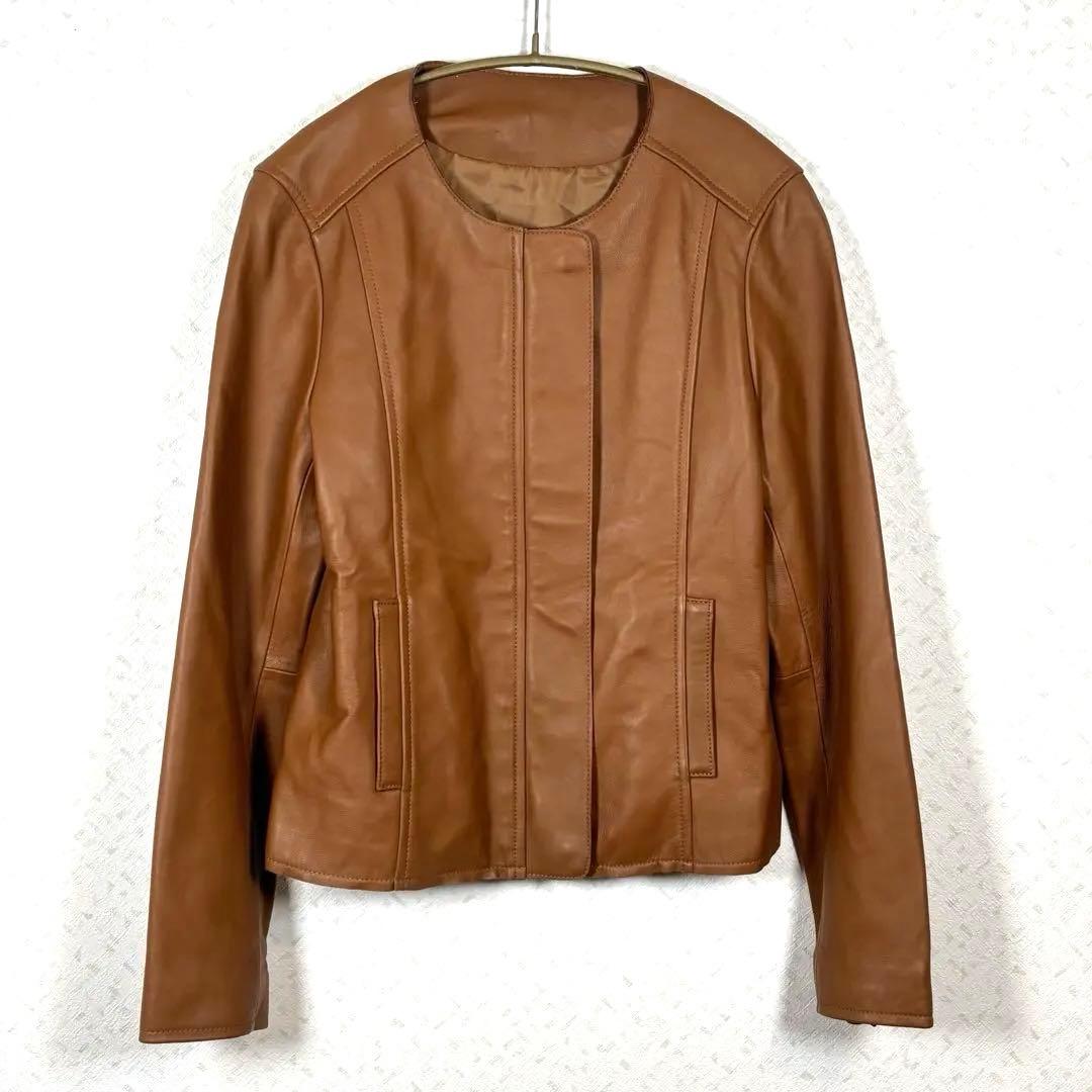 もりのがっこう　羊革　レザー ジャケット L サイズ　レディース