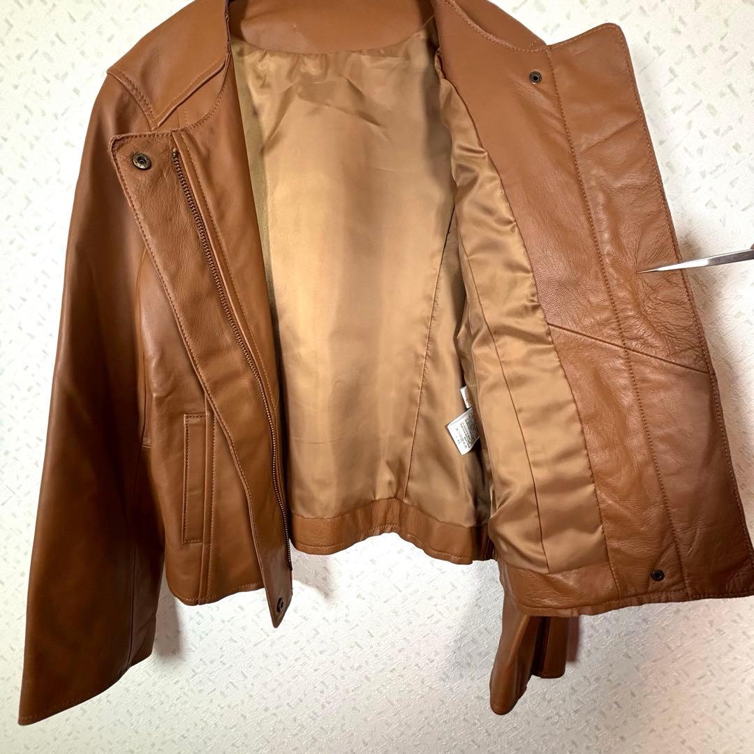 もりのがっこう　羊革　レザー ジャケット L サイズ　レディース