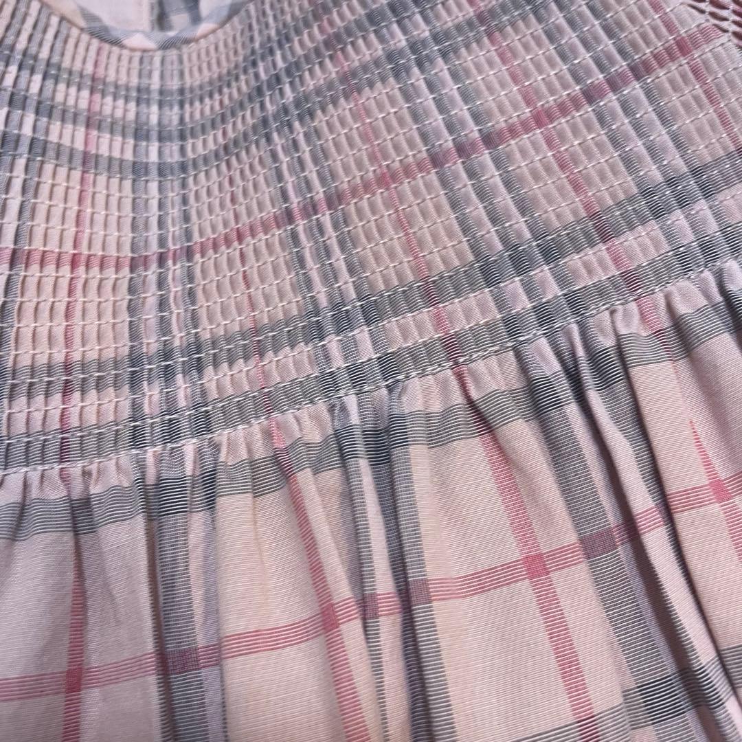 BURBERRY CHILDLENチェック柄 長袖ワンピース