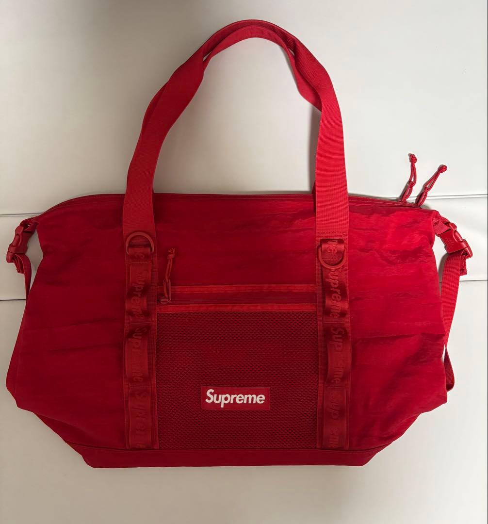 【廃盤品】【おまけ付】supreme zip tote bag 20AW レッド
