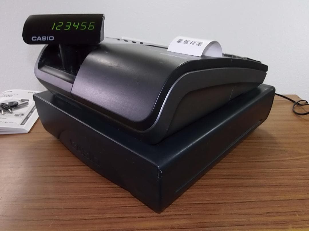 カシオ飲食店向72タッチ3面で可能TK-2500インボイスレジスター250428