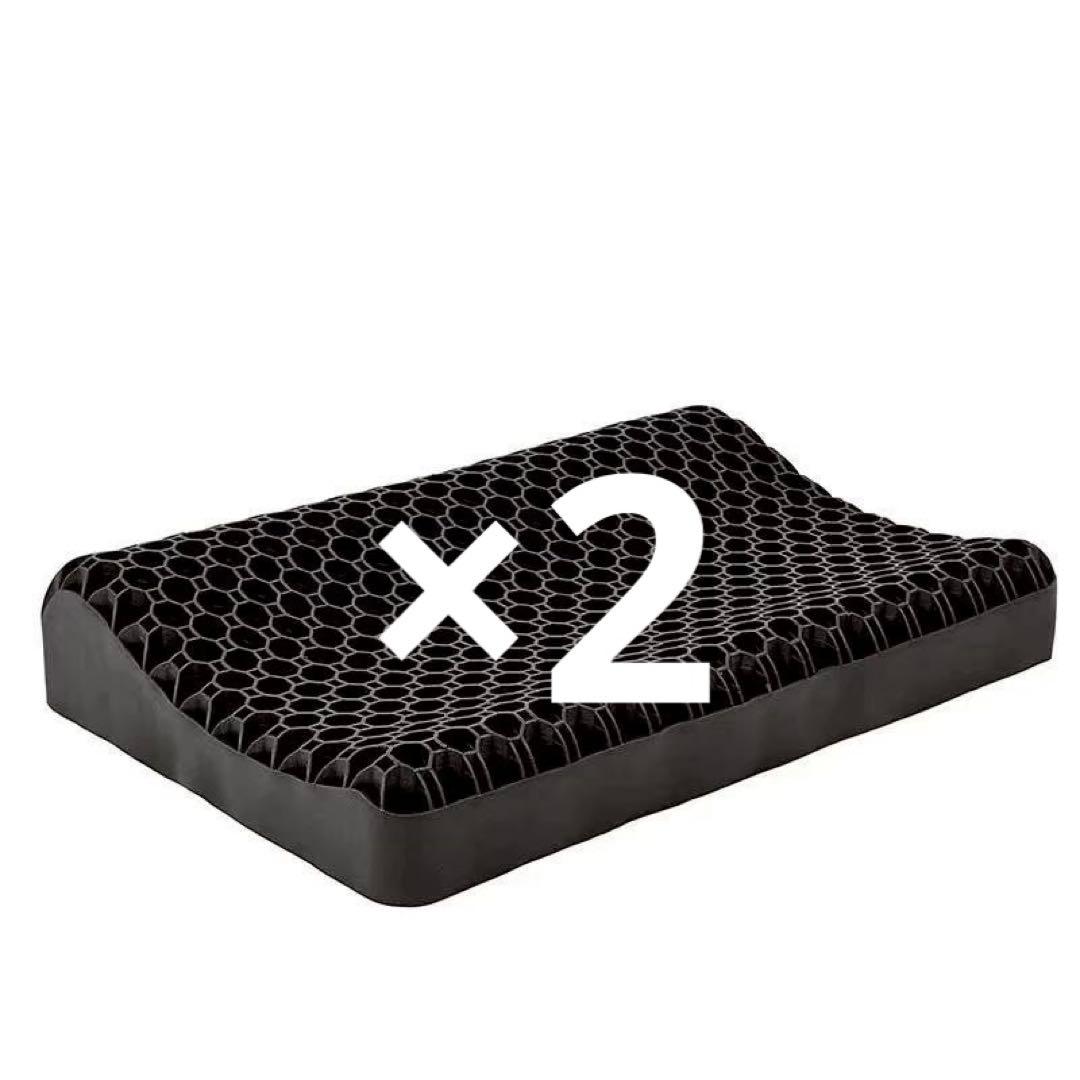 2個 快眠枕 極柔ジェル枕 TPE素材 ハニカム構造 ヒツジのいらない枕類似品