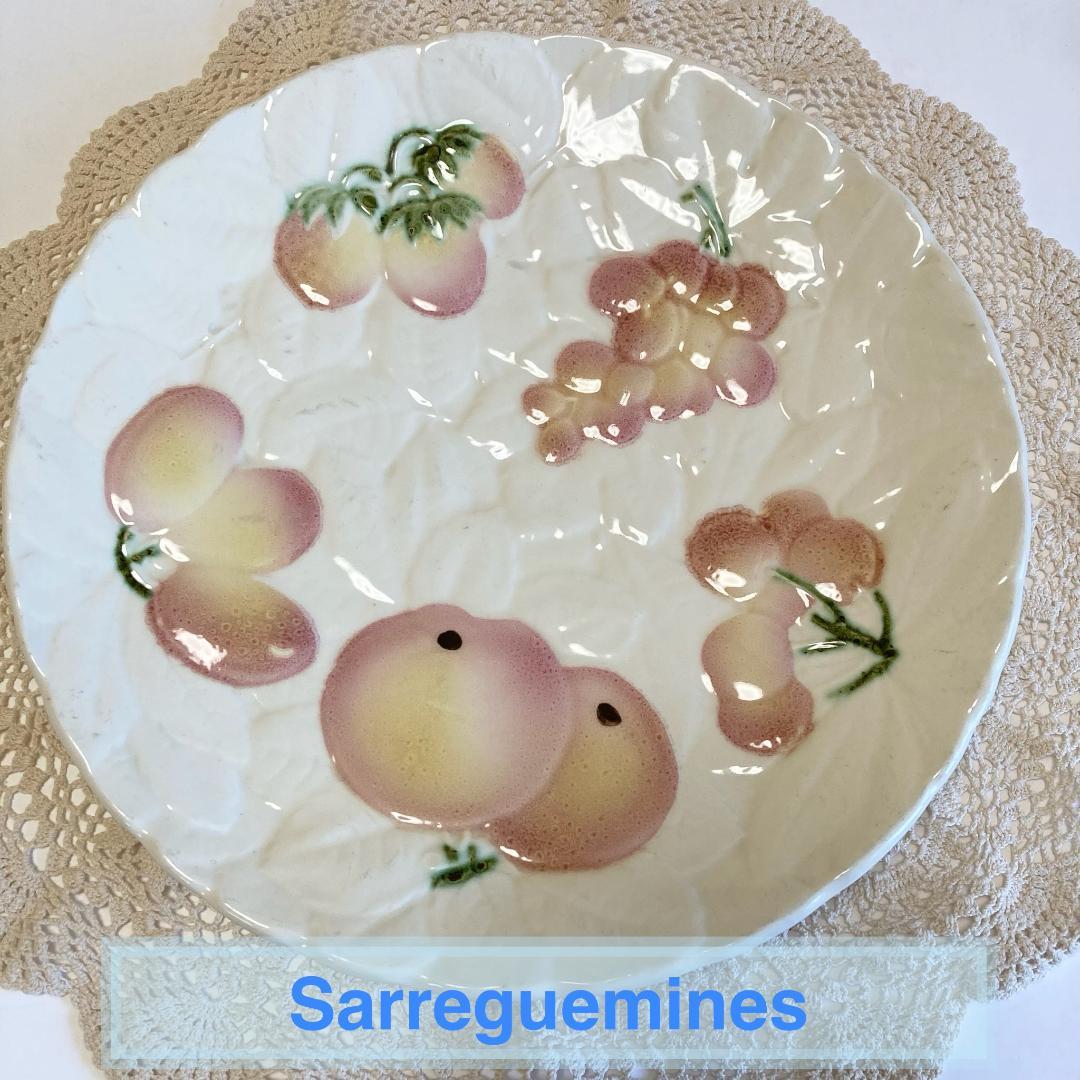 ⭐️フランスアンティーク サルグミンヌ バルボティーヌ 大皿 30cm