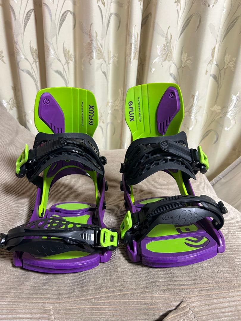 22-23 FLUX XF ビンディング Sサイズ　グリーン/パープル　使用２回