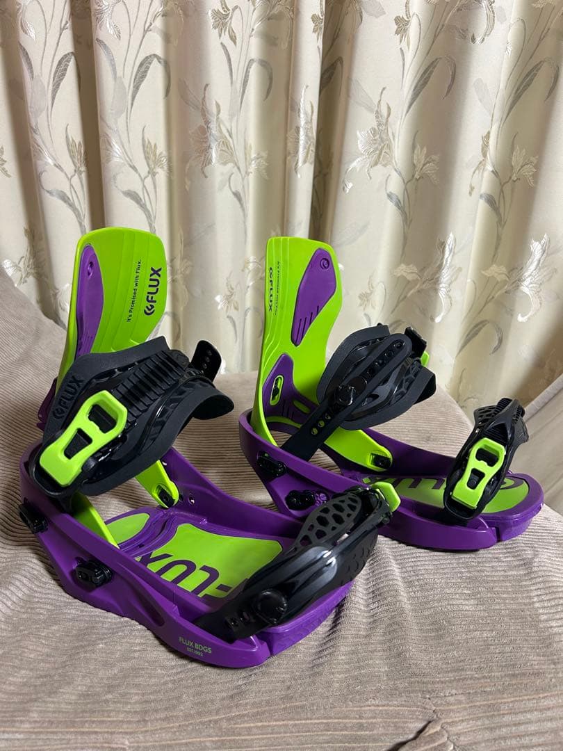 22-23 FLUX XF ビンディング Sサイズ　グリーン/パープル　使用２回