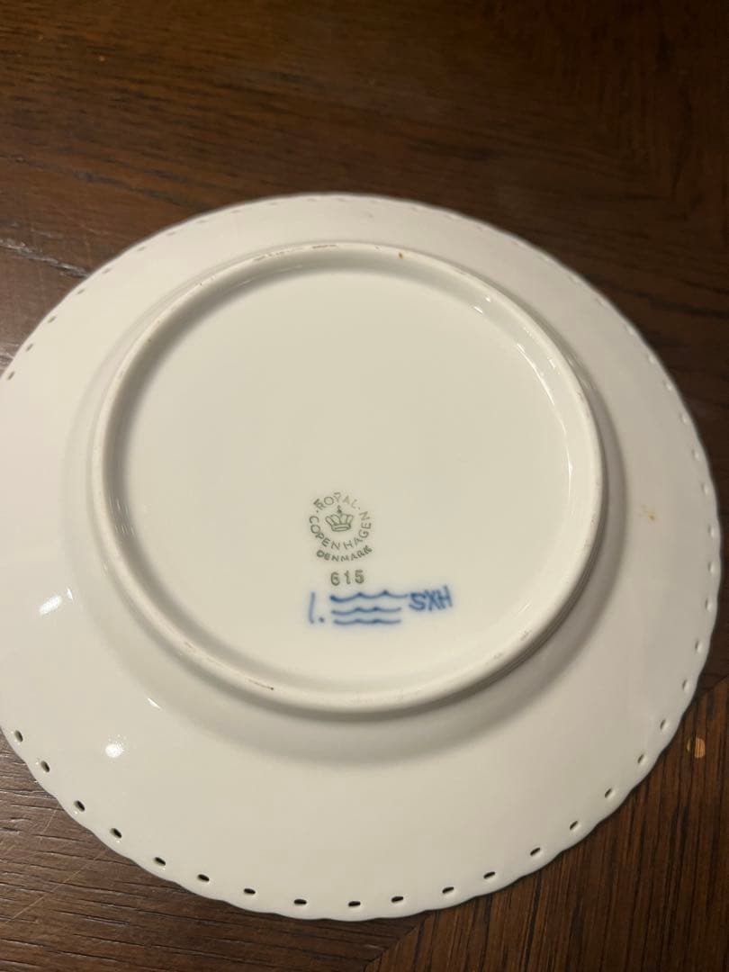 ロイヤルコペンハーゲン ハーフレース　ドーム型バターディッシュ　レア