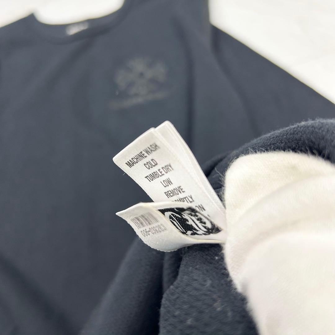 美品 CHROME HEARTS クロムハーツ CHプラス サーマル ロンT 黒