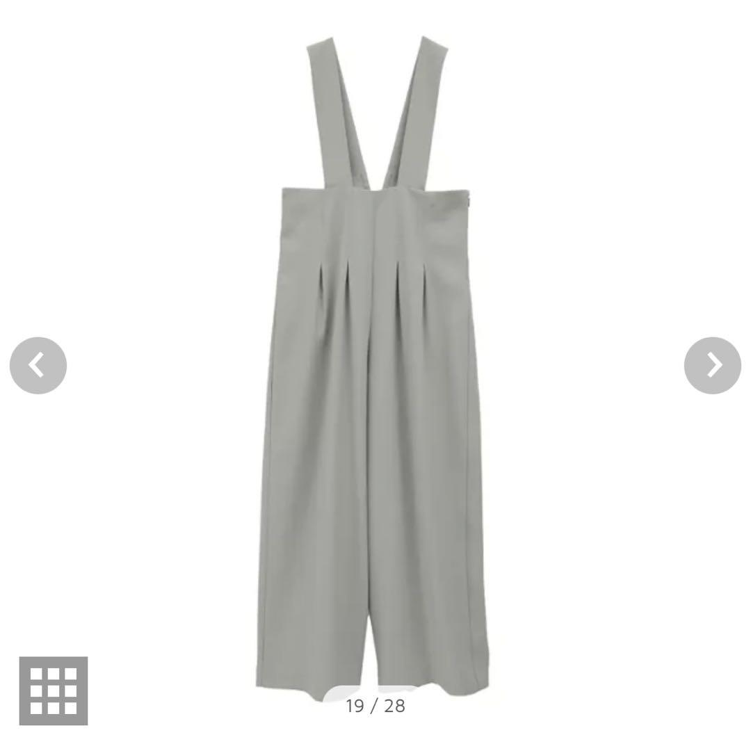 CLANE ハイウエストサスペンダーパンツ ブラック 2025SS