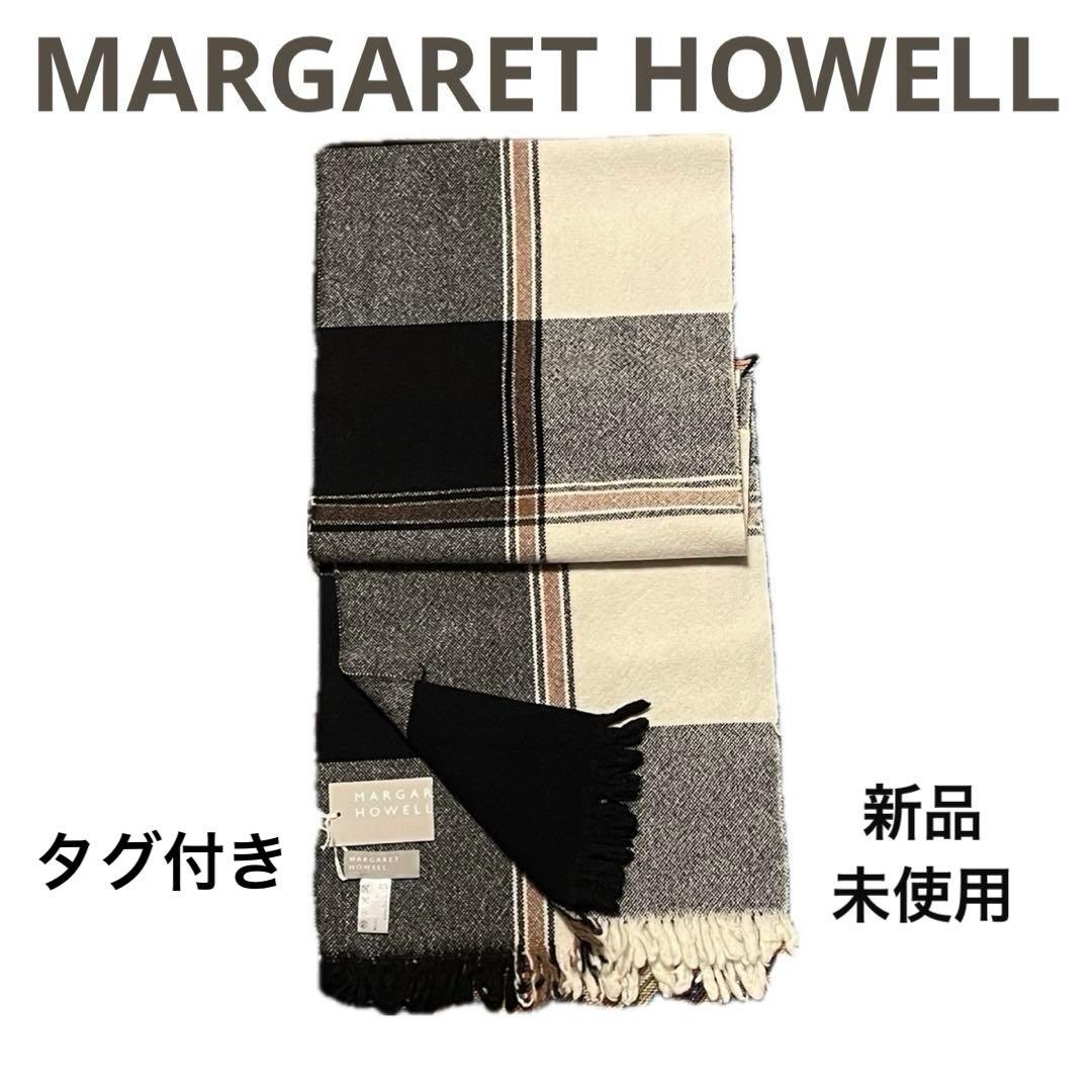 MARGARET HOWELL チェック柄マフラー