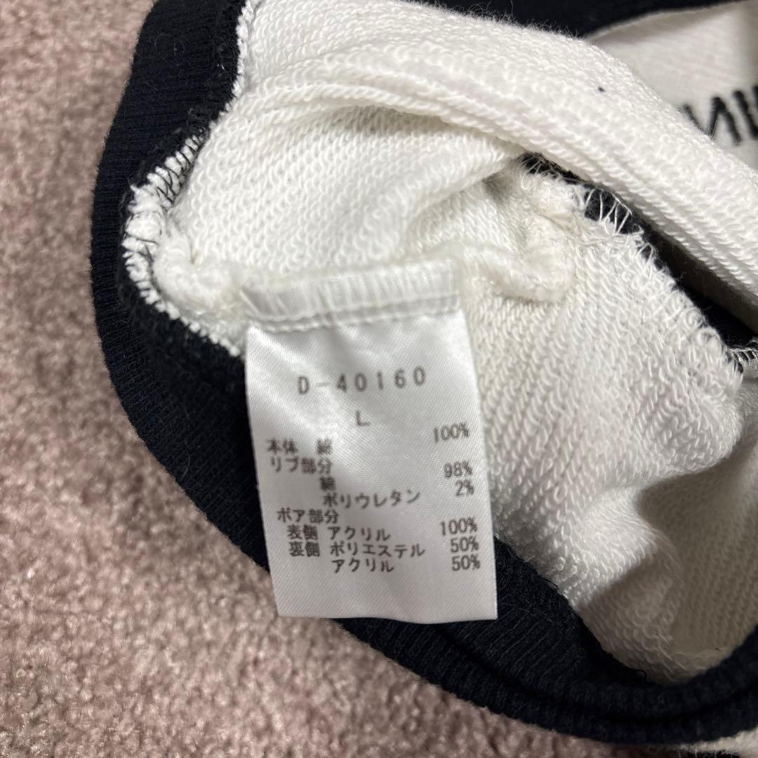 DENIM ROSE 犬服 Lサイズ ホワイト/ブラック