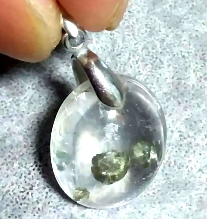 パイライト イン クオーツ silverペンダント