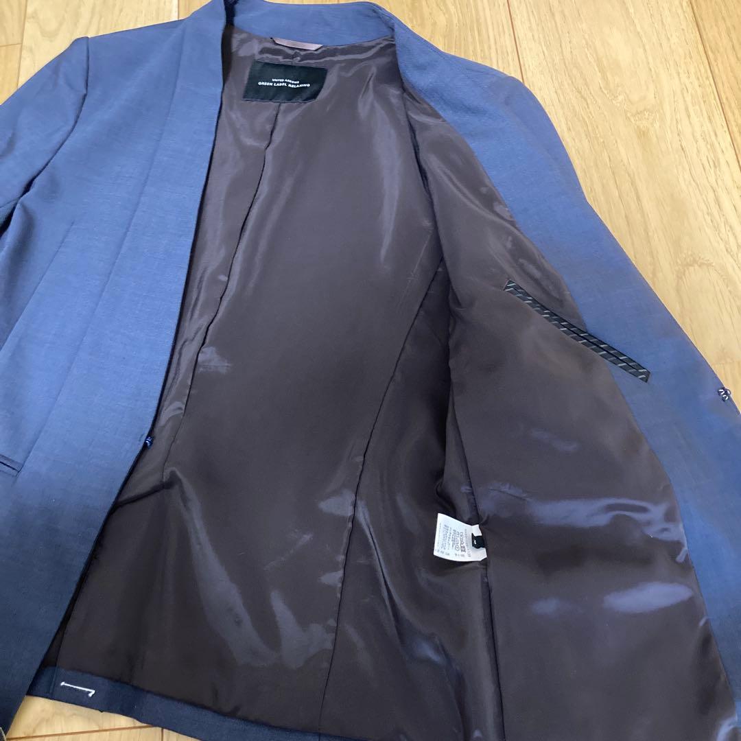 green label relaxingネイビーパンツスーツ38クリーニング済