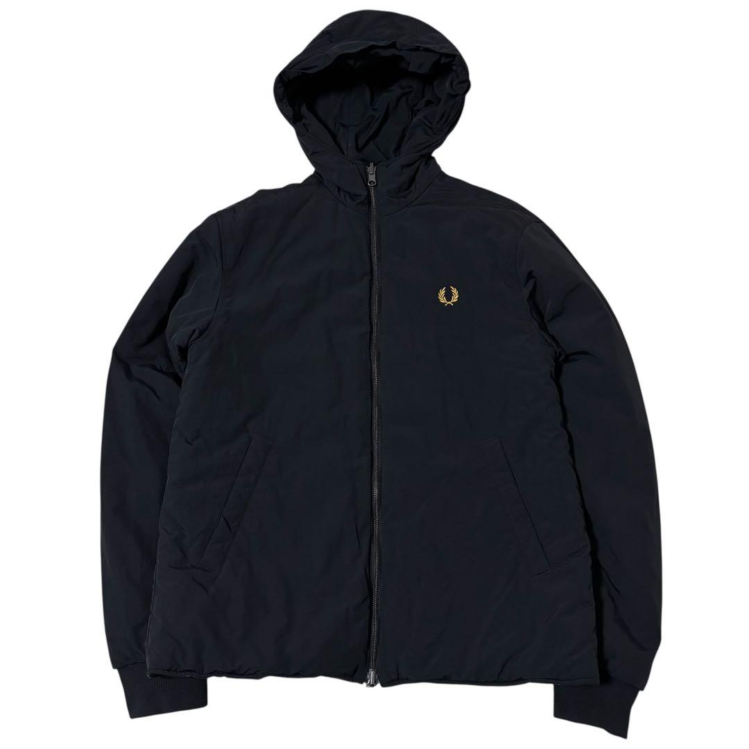 フレッドペリー　中綿ブルゾンパーカー　ブラック　j2570