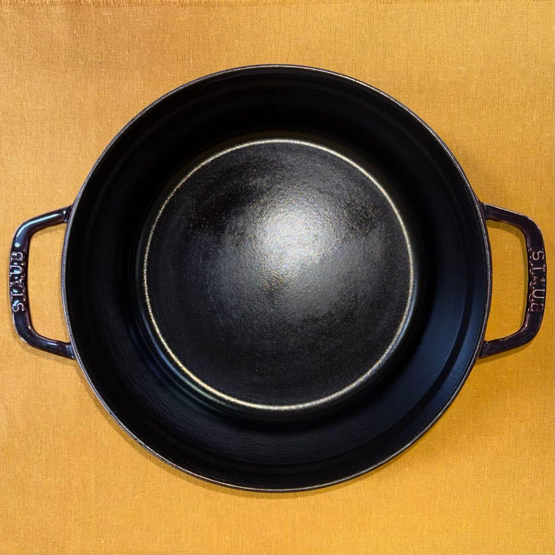早い者勝ち‼️美品 ストウブ 何と美しい色‼️ オーベルジン 26cm ホーロー鍋