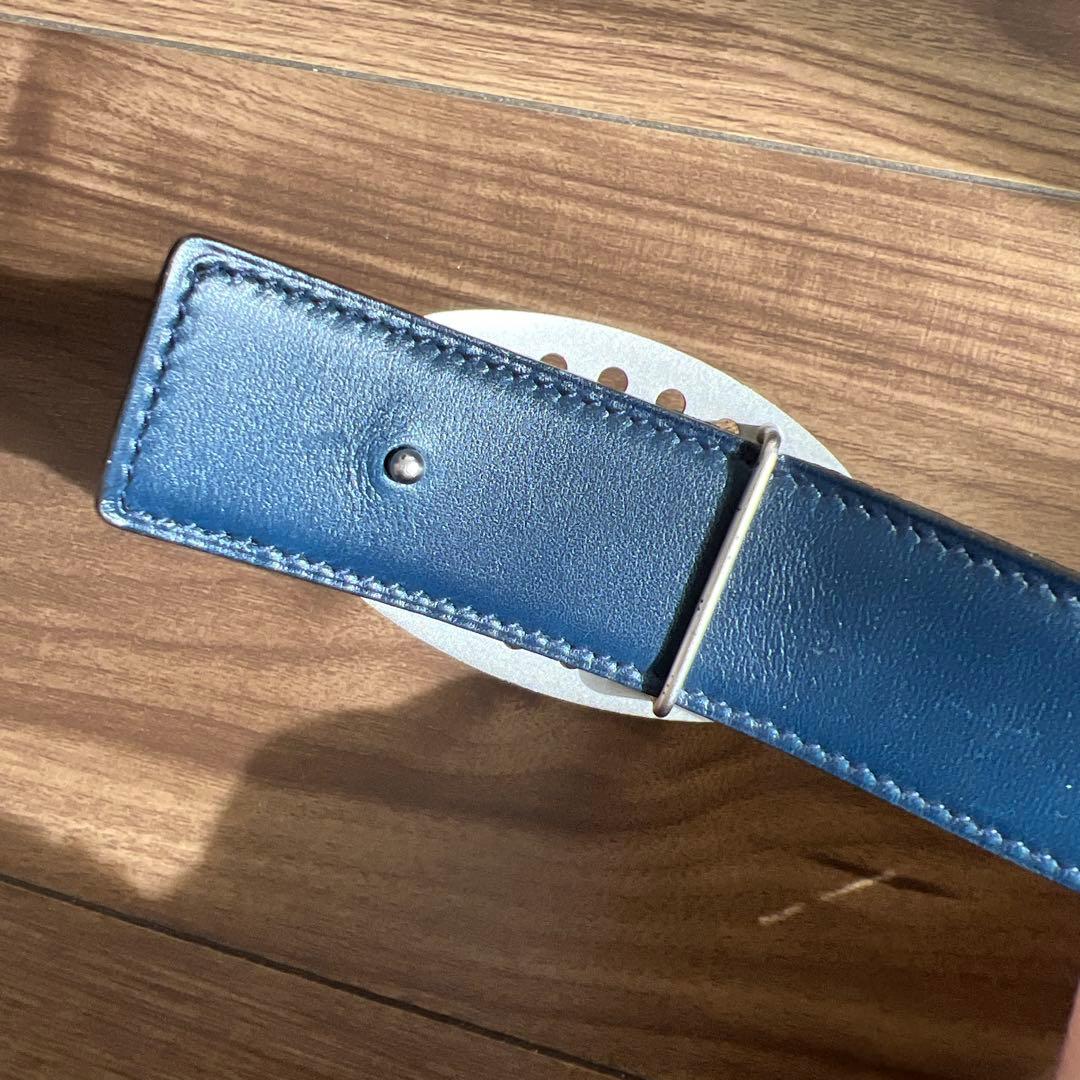 エルメス　エブリン　パンチング　バックル　ベルト　レザーベルト　95