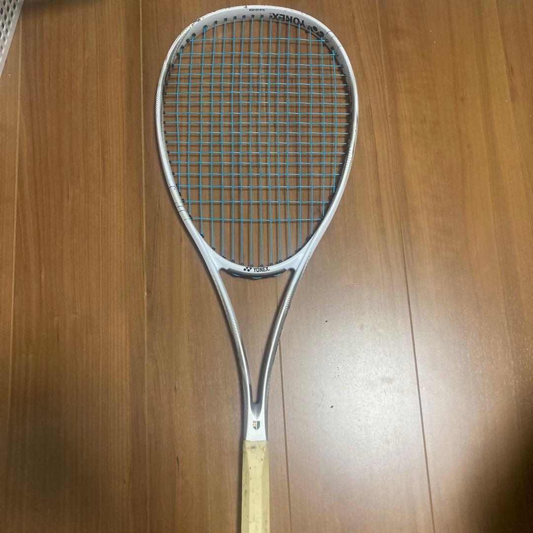 ソフトテニスラケット　ナノフォース8v白